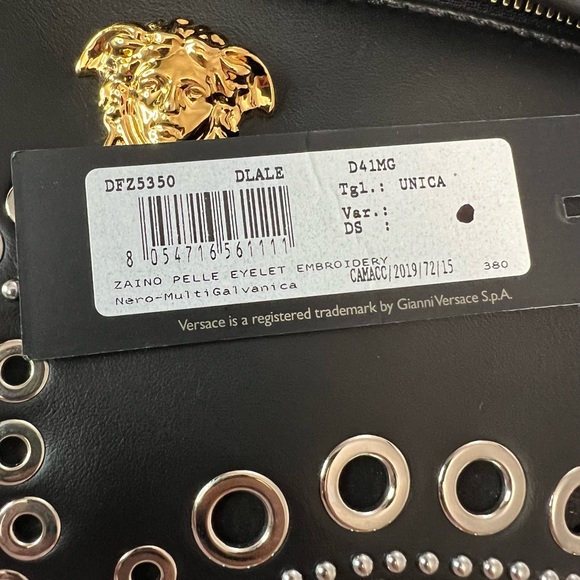 Versace Medusa Black Leather Backpack - Picture 14 of 14